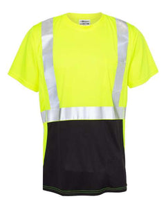 Kishigo 9162 Unisex Black Bottom Class 2 T-Shirt - 