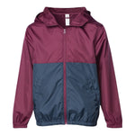 Independent Trading Co EXP24YWZ Youth Lightweight Windbreaker Full-Zip Jacket