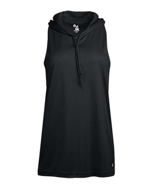 Badger 4111 Women's B-Core Racerback Hooded Tank Top