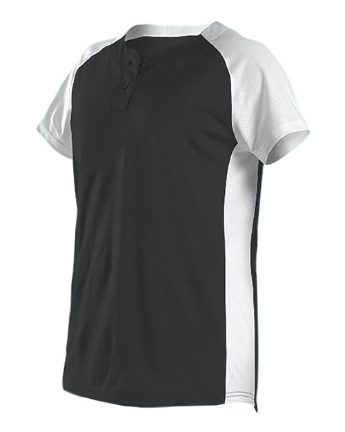 Alleson Athletic 522PDWG Girls' Two Button Fastpitch Jersey