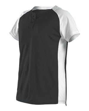 Alleson Athletic 522PDWG Girls' Two Button Fastpitch Jersey - 
