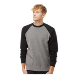 Independent Trading Co PRM30SBC Unisex Special Blend Raglan Crewneck Sweatshirt