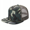 Unbranded 7-Panel Trucker Flat Bill Hat, Blank 7 Panel Mesh Back Cap