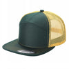 Unbranded 7-Panel Trucker Flat Bill Hat, Blank 7 Panel Mesh Back Cap