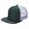 Unbranded 7-Panel Trucker Flat Bill Hat, Blank 7 Panel Mesh Back Cap