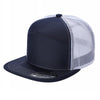 Unbranded 7-Panel Trucker Flat Bill Hat, Blank 7 Panel Mesh Back Cap