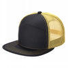 Unbranded 7-Panel Trucker Flat Bill Hat, Blank 7 Panel Mesh Back Cap