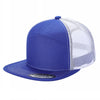 Unbranded 7-Panel Trucker Flat Bill Hat, Blank 7 Panel Mesh Back Cap