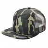 Unbranded 7-Panel Trucker Flat Bill Hat, Blank 7 Panel Mesh Back Cap