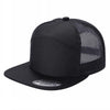 Unbranded 7-Panel Trucker Flat Bill Hat, Blank 7 Panel Mesh Back Cap
