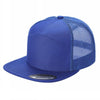 Unbranded 7-Panel Trucker Flat Bill Hat, Blank 7 Panel Mesh Back Cap