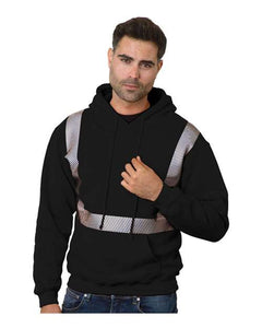 Bayside 3739 Unisex USA-Made High Visibility Hooded Sweatshirt - 