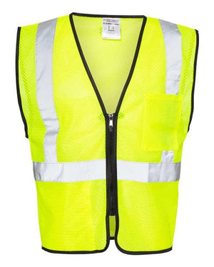 Kishigo 1537-1538 Unisex Double-Pocket Zippered Economy Class 2  Vest - 