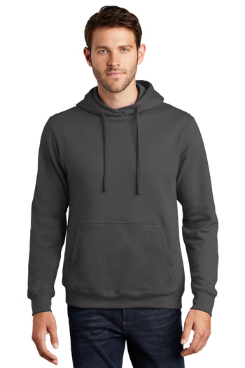 Port & Company PC850H Fan Favorite Fleece Pullover Hooded Sweatshirt - Charcoal