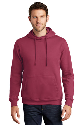 Port & Company PC850H Fan Favorite Fleece Pullover Hooded Sweatshirt - Garnet
