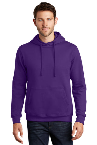 Port & Company PC850H Fan Favorite Fleece Pullover Hooded Sweatshirt - Team Purple