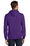 Port & Company PC850H Fan Favorite Fleece Pullover Hooded Sweatshirt - Team Purple