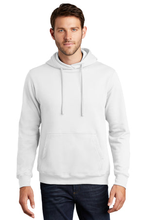 Port & Company PC850H Fan Favorite Fleece Pullover Hooded Sweatshirt - White - 