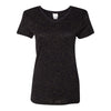 J. America 8136 Ladies Glitter V-Neck Tee