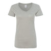 J. America 8136 Ladies Glitter V-Neck Tee