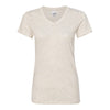 J. America 8136 Ladies Glitter V-Neck Tee