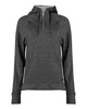 Badger 1051 Women's FitFlex French Terry Quarter-Zip Hooded Pullover
