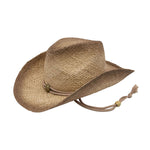 Mega Cap 8158 Outback Tea Stained Raffia Straw Cowboy Hat