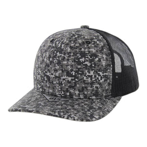 KAMEL 815DCT 6 Panel Digital Camo Trucker Hat - 