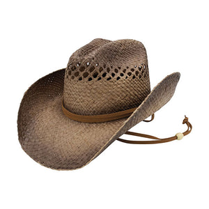 Mega Cap 8160 Outback Raffia Cowboy Hat - 