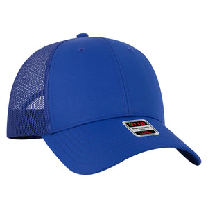 OTTO Cap 83-3 6 Panel Low Profile Mesh Back Trucker Hat - 