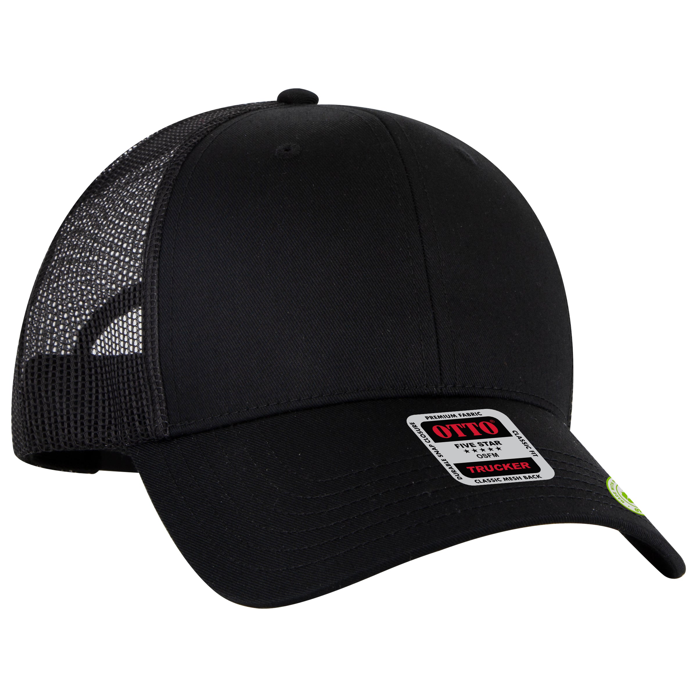 OTTO Cap 83-4 6 Panel Low Profile Mesh Back Trucker Hat