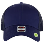 OTTO Cap 83-4 6 Panel Low Profile Mesh Back Trucker Hat, Recycled Cap