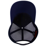 OTTO Cap 83-4 6 Panel Low Profile Mesh Back Trucker Hat, Recycled Cap