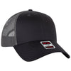 OTTO Cap 83-4 6 Panel Low Profile Mesh Back Trucker Hat, Recycled Cap