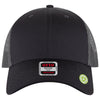 OTTO Cap 83-4 6 Panel Low Profile Mesh Back Trucker Hat, Recycled Cap