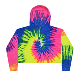 Colortone 8333 Women's Tie-Dyed Crop Hooded Sweatshirt