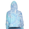 Colortone 8333 Women's Tie-Dyed Crop Hooded Sweatshirt