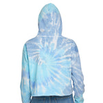 Colortone 8333 Women's Tie-Dyed Crop Hooded Sweatshirt