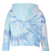Colortone 8333 Women's Tie-Dyed Crop Hooded Sweatshirt