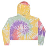 Colortone 8333 Women's Tie-Dyed Crop Hooded Sweatshirt