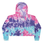 Colortone 8333 Women's Tie-Dyed Crop Hooded Sweatshirt