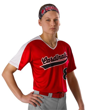 Alleson Athletic 558VW Women's V-Neck Fastpitch Jersey