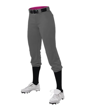 Alleson Athletic 615PSG Girls' Premium Fastpitch Softball Pants with Belt Loops