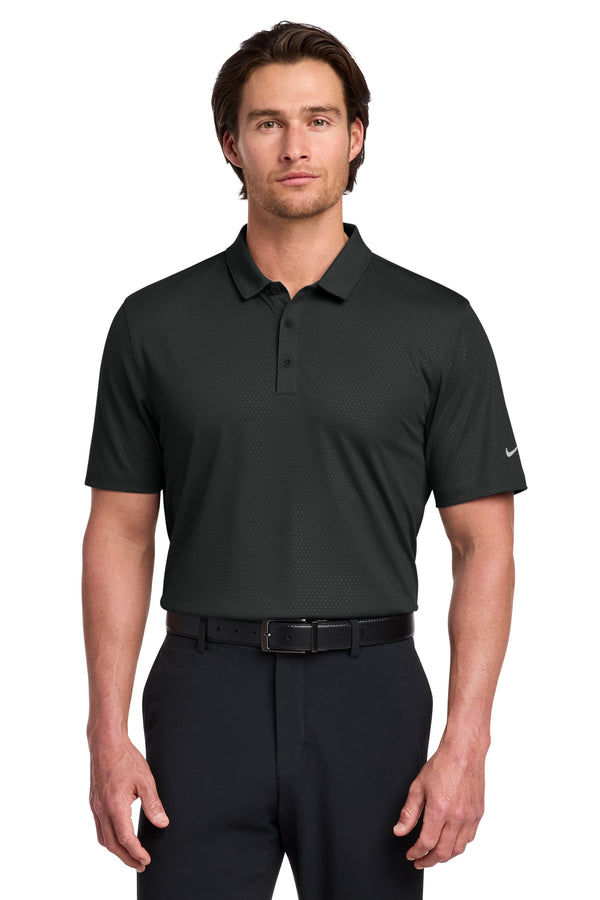Nike 838964 Dri-FIT Embossed Tri-Blade Polo