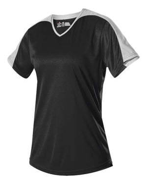 Alleson Athletic 558VG Girls' V-Neck Fastpitch Jersey - 