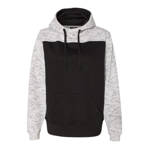 J. America 8676 Melange Color Blocked Hood - 