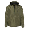 Independent Trading Co EXP54LWP Men's Lightweight Quarter-Zip Windbreaker Pullover Jacket