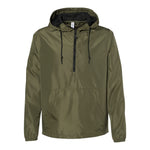 Independent Trading Co EXP54LWP Men's Lightweight Quarter-Zip Windbreaker Pullover Jacket