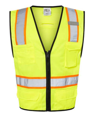 Kishigo 1580-1581 Unisex 6 Pocket Contrast Class 2 Vest - 