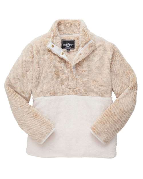 Boxercraft FZ01 Unisex Fuzzy Half-Snap Fleece Pullover
